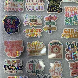 Colorful Motivational Sticker Set lot 1